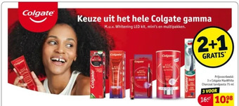 Kruidvat Colgate maxwhite charcoal tandpasta 75 ml aanbieding