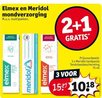 Kruidvat Elmex en meridol mondverzorging aanbieding