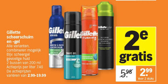 Gillette scheerschuim en -gel