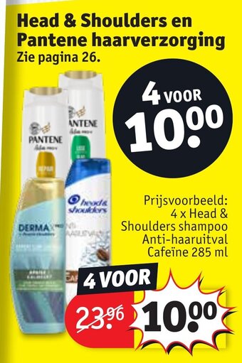 Kruidvat Head & Shoulders en Pantene haarverzorging aanbieding