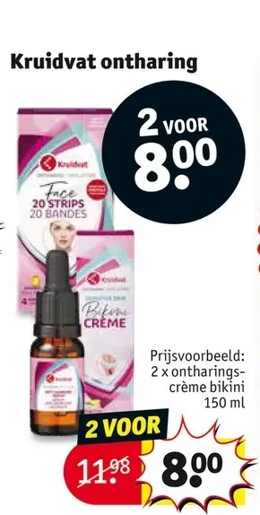 Kruidvat Kruidvat ontharing aanbieding