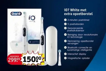 Kruidvat Io7 white met extra opzetborstel aanbieding