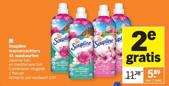 Albert Heijn Soupline wasverzachters 45 wasbeurten aanbieding