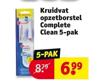 Kruidvat Kruidvat opzetborstel complete clean 5-pak aanbieding