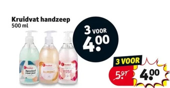 Kruidvat Kruidvat handzeep 500 ml aanbieding