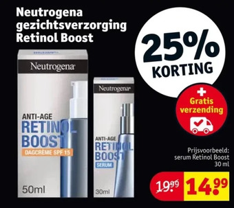 Kruidvat Neutrogena gezichtsverzorging retinol boost aanbieding
