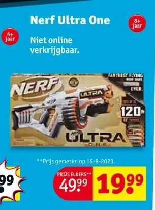 Kruidvat Nerf ultra one aanbieding