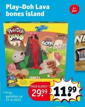 Kruidvat Play-doh lava bones island aanbieding