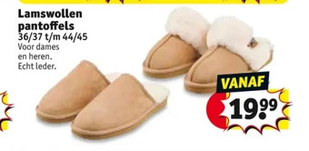 Kruidvat Lamswollen pantoffels aanbieding