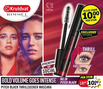 Kruidvat Pitch black thrillseeker mascara aanbieding