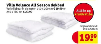 Kruidvat Villa volance all season dekbed aanbieding