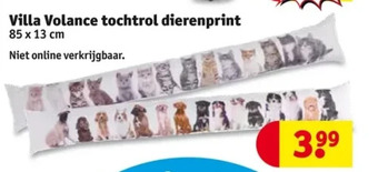 Kruidvat Villa volance tochtrol dierenprint aanbieding