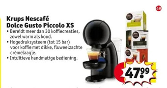 Kruidvat Krups nescafé dolce gusto piccolo xs aanbieding