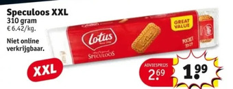 Kruidvat Speculoos xxl 310 gram aanbieding