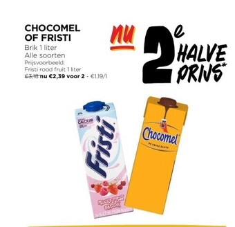 Jumbo Chocomel of fristi aanbieding