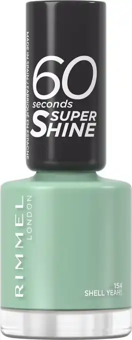 Bol.com Rimmel london 60 seconds supershine nagellak - 154 shell yeah! aanbieding
