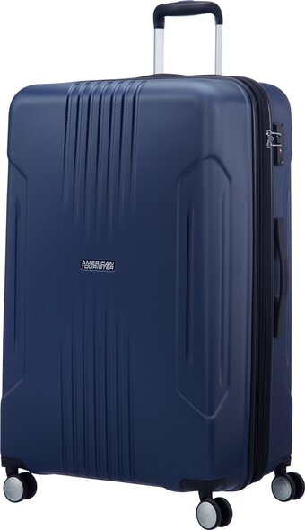 Bol.com American tourister tracklite spinner reiskoffer 78 cm - dark navy aanbieding
