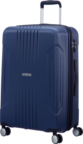 Bol.com American tourister tracklite spinner reiskoffer 67 cm - dark navy aanbieding