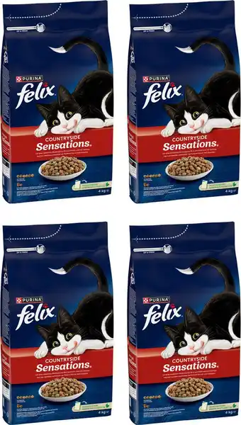 Bol.com Felix countryside sensations - kattenvoer - rund, kip & groenten - 4 x 4kg aanbieding