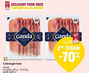 Delhaize Gedroogde ham aanbieding