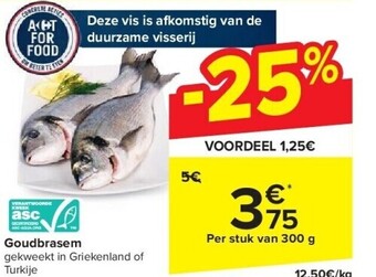 Carrefour Goudbrasem aanbieding