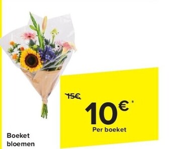 Carrefour Boeket bloemen aanbieding
