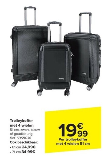 Carrefour Trolleyko er met 4 wielen aanbieding