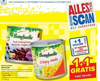 Carrefour Peulvruchten bonduelle aanbieding