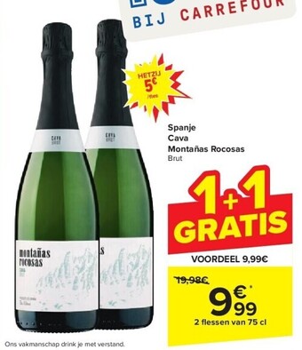 Carrefour Spanje cava montañas rocosas aanbieding