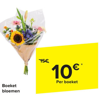Carrefour Boeket bloemen aanbieding