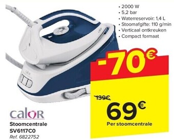 Carrefour Stoomcentrale sv6117c0 aanbieding