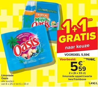 Carrefour Limonade oasis aanbieding