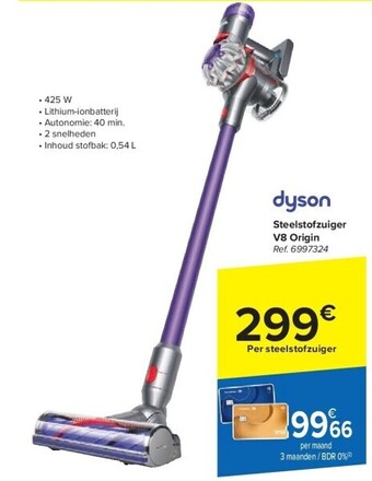 Steelstofzuiger v8 origin