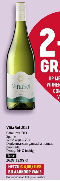 Delhaize Viña sol 2021 aanbieding
