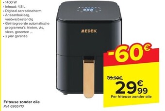 Carrefour Friteuse zonder olie aanbieding