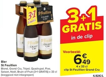 Carrefour Bier st feuillien aanbieding
