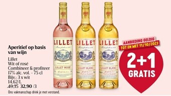 Delhaize Aperitief op basis van wijn aanbieding