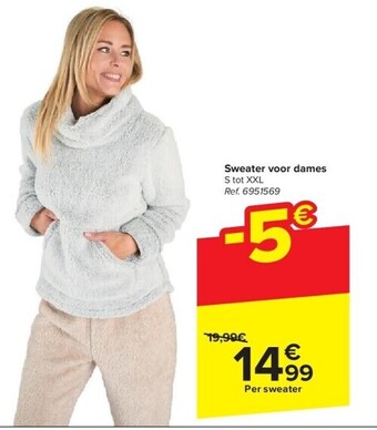 Carrefour Sweater voor dames aanbieding