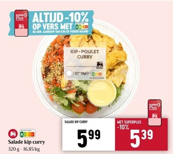 Delhaize Salade kip curry aanbieding