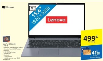 Lenovo ideapad 3 15alc6 lenovo