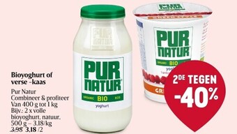Delhaize Bioyoghurt of verse -kaas aanbieding