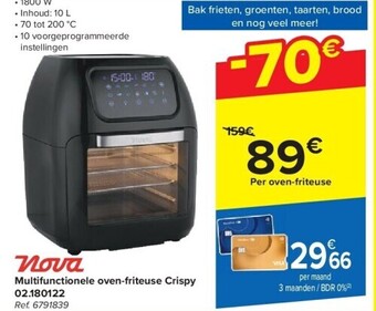 Multifunctionele oven-friteuse crispy