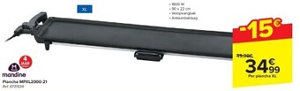Carrefour Plancha mpxl2000-21 aanbieding