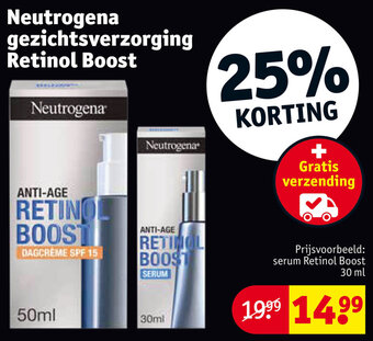 Kruidvat Neutrogena gezichtsverzorging Retinol Boost aanbieding