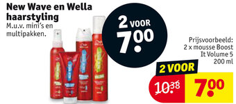 Kruidvat New Wave en Wella haarstyling aanbieding