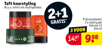 Kruidvat Taft haarstyling aanbieding