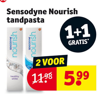 Kruidvat Sensodyne Nourish tandpasta aanbieding
