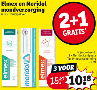 Kruidvat Elmex en Meridol mondverzorging aanbieding