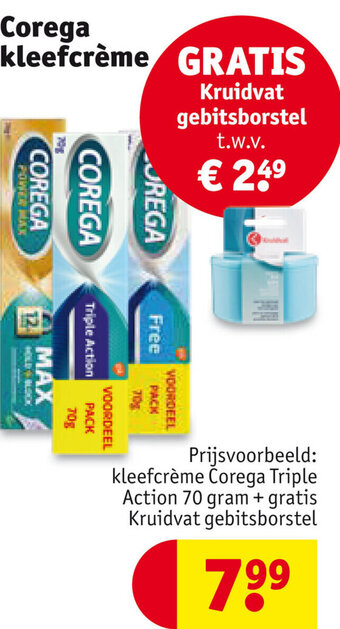 Kruidvat Corega kleefcrème aanbieding