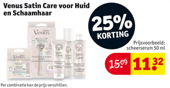Kruidvat Venus Satin Care voor Huid en Schaamhaar aanbieding